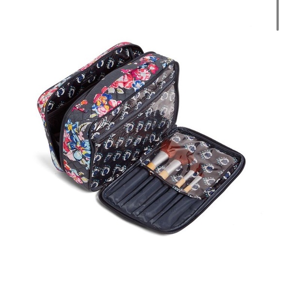 Vera Bradley Handbags - Vera Bradley Blush and Brush Makeup Bag
